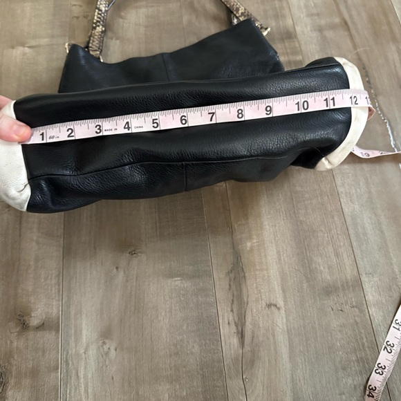 Coach Madison Pheobe Shoulder Bag Purse Pebbled Leather Two Tone Animal Print - Picture 13 of 16